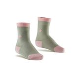 Bonny Silver Koku Yapmayan Soket Kız Çocuk Yeşil Pembe Gümüş Çorap Yeşil Pembe 9-12 Yaş