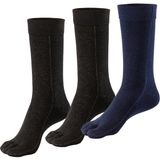 Bonny Silver Mantar Önleyici Parmaklı Soket Erkek Karışık Gümüş Çorap 3'lü Paket - 35 - 40