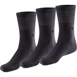Bonny Silver Soket Erkek Füme Gümüş Çorap 3'lü Paket - 39 - 42