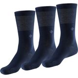 Bonny Silver Soket Erkek Lacivert Gümüş Çorap 3'lü Paket - 39 - 42