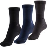 Bonny Silver Soket Kadın Karışık Gümüş Çorap 3'lü Paket - Renkli - 35 - 38