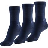 Bonny Silver Soket Kadın Lacivert Gümüş Çorap 3'lü Paket - 35 - 38