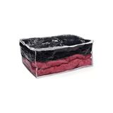 BONO ROYALYAT PVC Şeffaf Dolap İçi Düzenleyici Çanta Yorgan Battaniye Giysi Oyuncak Çantası 60x60x12