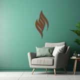 BONPERLA Allah (SWT) Duvar Sanatı, Metal Duvar Sanatı, İslami Duvar Dekoru, Ev Ofis Oturma Odası Dekorasyonları, Geometrik Allah Duvar İşareti (Bronz, 45,72 cm U x 20,32 cm G, 5458)