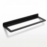 BONPERLA Duvara Monte Metal Şarap Rafı Tekli Şişe Tutucu, 13,4 inç x 3,3 inç (34 x 8,5 cm) Modern Yüzen Şarap Ekranı, Mutfak, Bar ve Yemek Odası için Yerden Tasarruf Sağlayan Siyah Çelik Şarap Şişesi