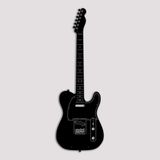 BONPERLA İkonik Elektro Gitar Siluetleri Metal Duvar Sanatı Seti - Klasik Rock Müzik Stüdyosu ve Erkek Mağarası Dekoru - Müzik Dekorasyonu, Siyah (GT-01, 35,78"x11,88")