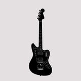 BONPERLA İkonik Elektro Gitar Siluetleri Metal Duvar Sanatı Seti - Klasik Rock Müzik Stüdyosu ve Erkek Mağarası Dekoru - Müzik Dekorasyonu, Siyah (GT-03, 118x39 cm)