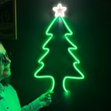 Bonperla Noel Dekorları Seti, Noel Duvar Sanatı, Neon Metal Duvar Sanatı, Işıklı Geyik, Yıldız, Ağaç, Mutlu Noeller Süslemeleri, Neon Duvar Tabelası, Ev Ofis Otel Pub Bar Kafe Duvar Dekoru (Ağaç)