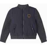 Bonpoint Jarod Ribbed Logo Patch Detaylı Bebek Ceket - Siyah