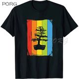 Bonsai Ağacı Japon Unisex T-SHIRT MODEL10 - Siyah - XL