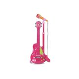 Bontempi Ayaklı Mikrofonlu Pembe Elektronik Çocuk Rock Gitarı
