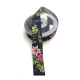 Bontex Paketleme Malzemesi Çiçek Desenli Grogren Kurdele 1 Metre En 2,5 Cm – Kurdele – Kurdele
