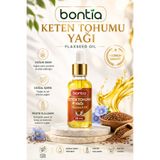 Bontia Keten Tohumu Yağı 20 ml | Flaxseed Oil | Soğuk Sıkım Doğal Bitkisel Yağ | Damlalıklı Cam Şişe