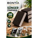 Bontia Sünger Zımpara 100 Kum Islak Kuru Kullanım Ahşap Metal Boya Alçı PVC El Zımparası Takozu