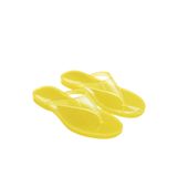 BonuStep Jelly Candy Kadın Sarı Şeffaf Parmakarası Jel Plaj Terlik