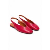 BonuStep Siena Kadın Kırmızı Kare Burun Babet Slingback