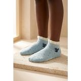 Bony Socks Çocuk Puantiyeli Step Çorap Mavi - 5 - 8 - 450-Mavi
