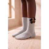Bony Socks Çocuk Sevimli Köpek Desenli Pamuklu Soket Çorap Gri - 5 - 8 - 100Gri