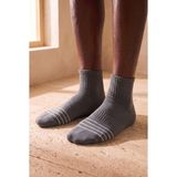 Bony Socks Erkek Çizgili Pamuklu Step Çorap Füme - 39 - 42 - FUME