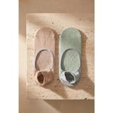 Bony Socks Kadın 2'li Asta Yoga / Pilates Step Çorap Bej / Açık Yeşil - 39 - 42 - Bej - Yeşil