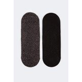 Bony Socks Kadın 2'li Asta Yoga/pilates Çorabı Siyah / Simli Siyah - 35 - 39 - 105-Renkli