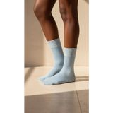Bony Socks Kadın Örgü Desenli Soket Çorap Mavi - Standart