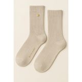 Bony Socks Kadın Yün Simli Soket Çorap Ekru - 39 - 42