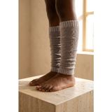 Bony Socks Kız Çocuk Örgü Desenli Tozluk - Standart - Altın - Haki