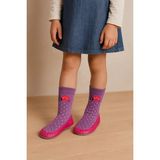 Bony Socks Kız Çocuk Uğur Böceği Desenli Makosen Soket Çorap Patik Panduf – Kaydırmaz Ev & Anaokulu Ayakkabısı Mor - 18 - 19
