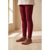 Bony Socks Zincir Desenli Çocuk Tayt Bordo - 03 - Bordo - 4-6