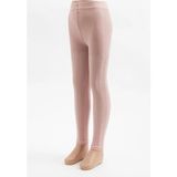 Bony Socks Zincir Desenli Çocuk Tayt Pembe Melanj - 36-Pembe - 4-6