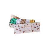 Bony&Katia 5'Li Paket Yenidoğan Bamboo Bebek Çorap Renkli,0-3 Ay White Mix