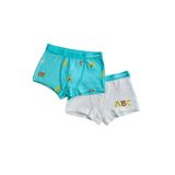 Bony&Katia Erkek Çocuk 2 Li Paket Alfabe Desenli Boxer,2-3 Yaş