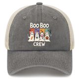 Boo Boo Crew Cadılar Bayramı Kamyoncu Şapkası Erkek Moda Örgü Beyzbol Şapkası Yaz için