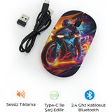 Bood GR-78 Kablosuz Mouse | Sessiz Tıklama, Ergonomik, 2.4G USB Alıcılı, Ofis & Oyun