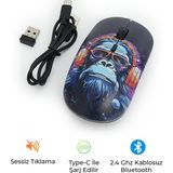 Bood GR-79 Kablosuz Mouse | Sessiz Tıklama, Ergonomik, 2.4G USB Alıcılı, Ofis & Oyun