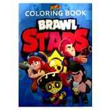 booddie Boyama Kitabı Brawl Stars Stickerlı (Arka Kapak Kesilerek Maskeli )Boyanacak Sayfa Sayısı 16