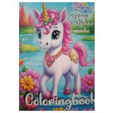 booddie Boyama Kitabı Unicorn Stickerlı Arka Kapak Kesilerek Maskeli Boyanıcak Sayfa Sayısı 16