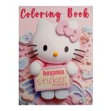 booddie Hello Kitty Karakterli Boyama Kitabı Stickerlı Arka Kapak Maskeli Boyanacak Sayfa Sayısı 16