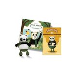 Bookids Publishing Sıkı Dostlar Panda Rourou Hikaye, Etkinlik Kitabı ve Amigurumi Oyuncak