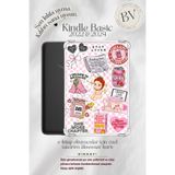 BookTok Vibes Co. Sonny Angel Pembe Sticker Temalı Insert - Kindle ve Kobo E-Kitap Okuyucuları için Aksesuar Kartı