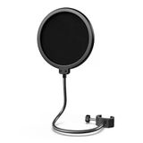 Boom Arm Veya Masaüstü Standı İçin Mikrofon Pop Filtresi, Çift Katmanlı Mikrofon Kalkanı, Kaz Boynu Klipsi, Akış, Podcasting, Seslendirme, Ev Kayıt Stüdyosu İçin Şarkı Söyleme