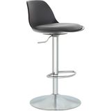 Boombar Nadya Bar Sandalyesi - Gri Deri - Ergonomik Tasarım ve Yüksek Dayanıklılık 9537S0125