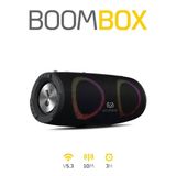 Boombox Bluetooth Hoparlör Hi-Fi Ses Bo.mbası Radyo 30W Çift Bass Usb Hafıza Kartı Aux Led Işıklı 333X140x144 Mm