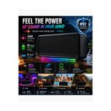 Boomboxtr 40W Bluetooth Hoparlör Taşınabilir RGB Speaker 8000 mAh FM Radyo USB TF Kart