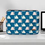 Booms Bag MacBook Air/pro Ultrabook 13-14 Inç Su Geçirmez Fermuarlı Darbe Önleyici Laptop Notebook Çantası-Cat - Mavi