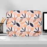 Booms Bag MacBook Air/pro Ultrabook 13-14 Inç Su Geçirmez Fermuarlı Darbe Önleyici Laptop Notebook Çantası-Cherry - Krem