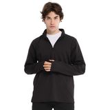 Boone Half-Zip Erkek Siyah Koşu T-Shirt 25KE1015-SYH - M