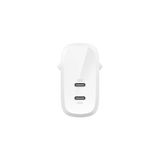 Boost Charge Çift Usb-C Fişi, Pps'li, 16 ve Diğerleri, Ipad, Galaxy,, MacBook Için 60W Şarj Cihazı, Usb-C'den Lightning Kablosu ve Usb-C Uyumlu, Beyaz - 00-Siyah - Beyaz