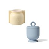 Boowan Nicole Beton Mum Kavanozları için Silikon Kalıp - Şık ve Dayanıklı Mum Kapları Oluşturun - DIY Mum Yapımı için Esnek ve Kullanımı Kolay Kalıp - Ev Dekorunuzu Yükseltin (SH0999-1SH0999-2)